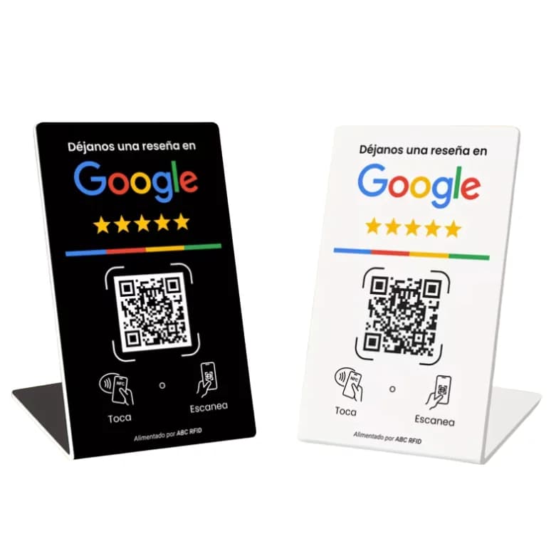 Stand para Reseñas de Google (NFC y QR)